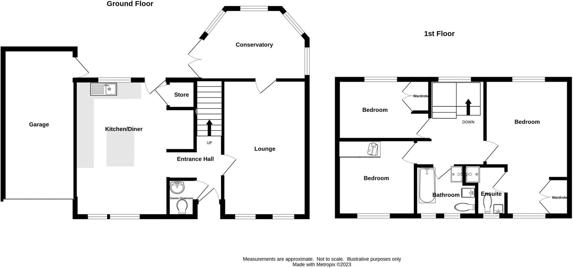 Floorplans For Breamore Crescent, Dudley