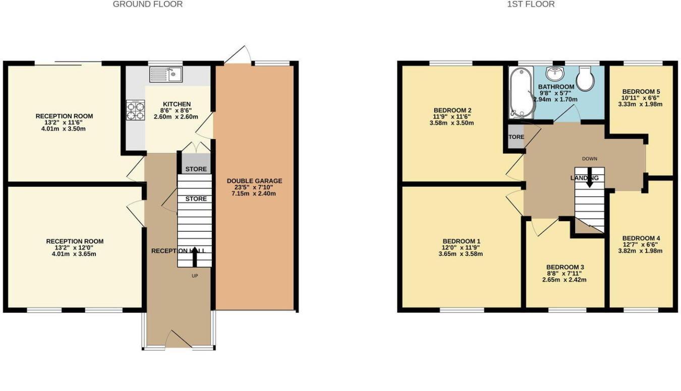 Floorplans For Woodman Close, Halesowen