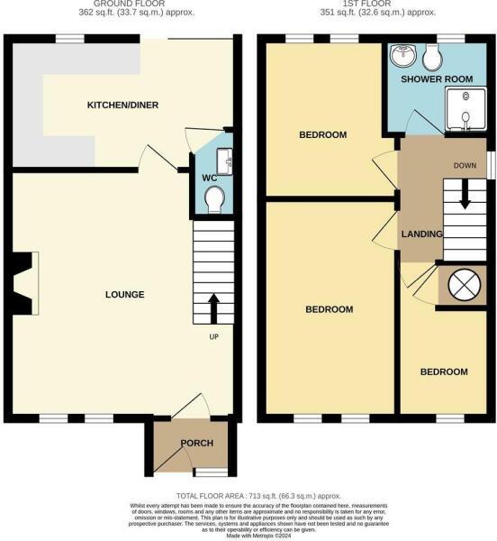Floorplans For Foxhollies Drive, Halesowen