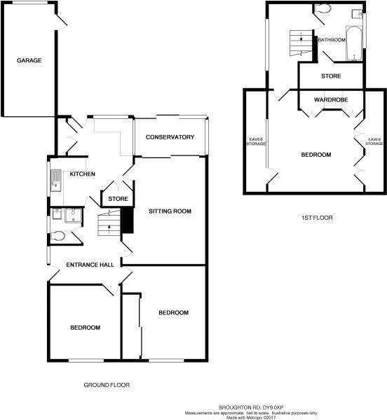 Floorplans For Broughton Road, Stourbridge