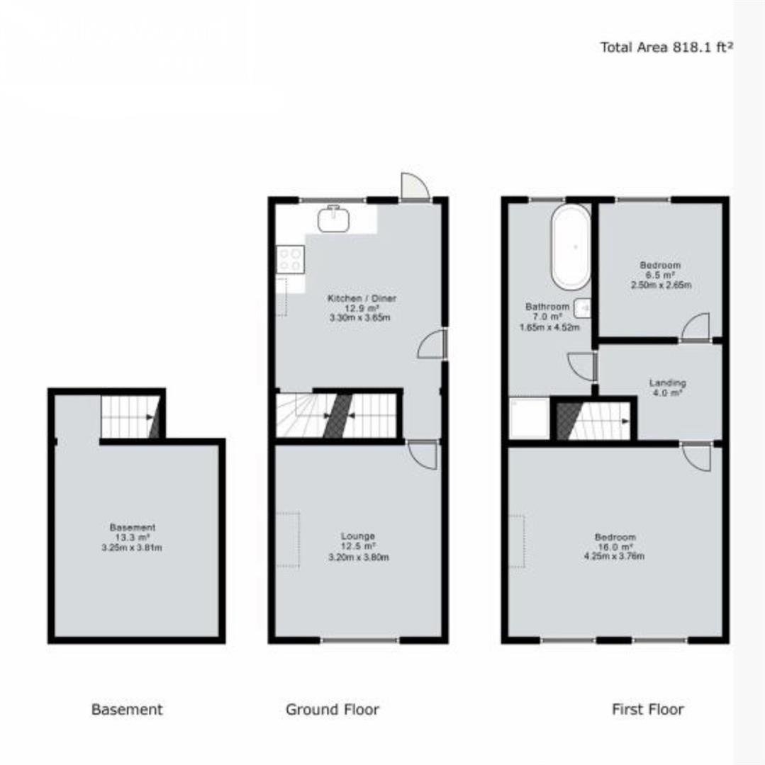 Floorplans For Two Gates Lane, Halesowen