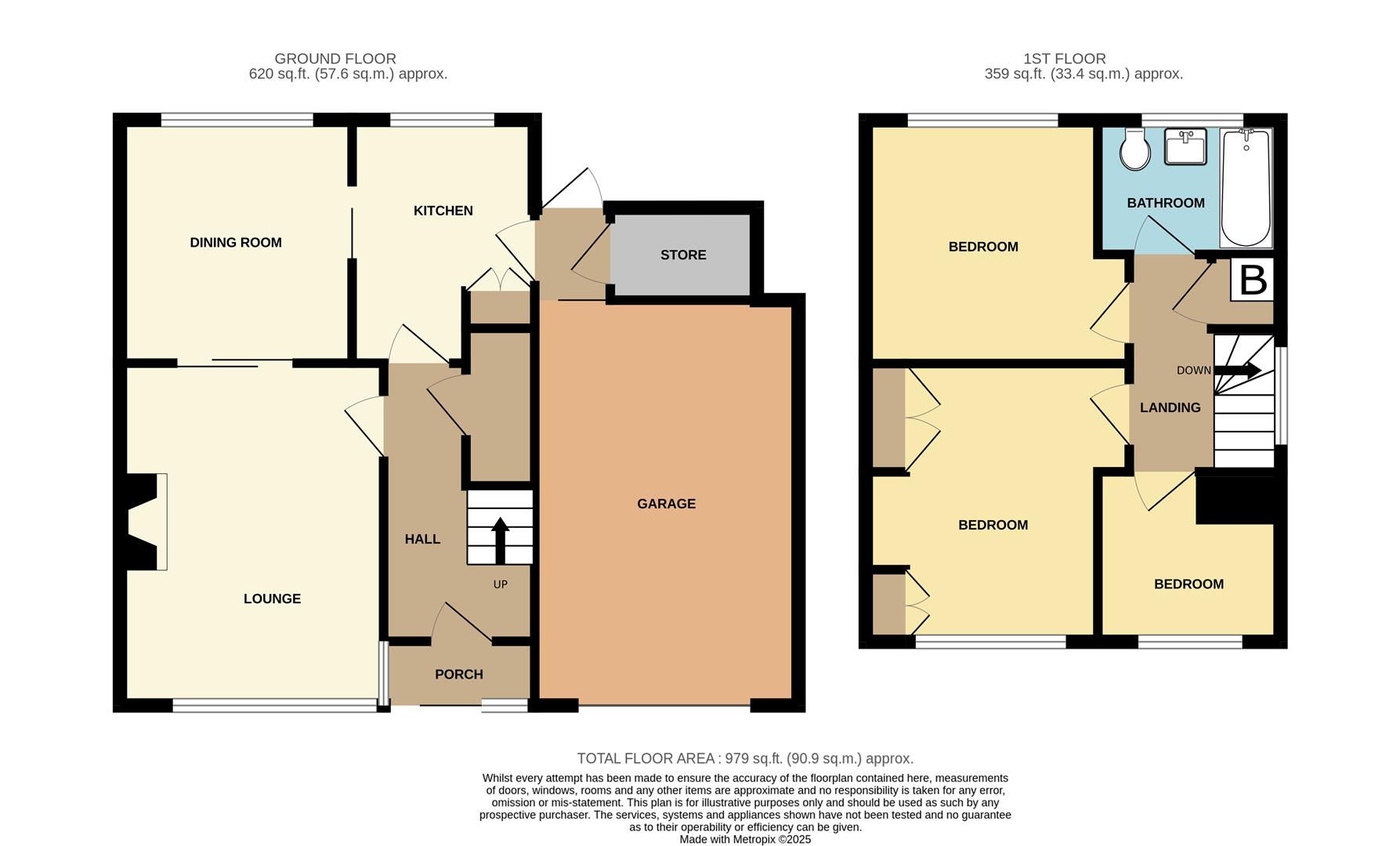 Floorplans For Lansdowne Road, Hayley Green, Halesowen