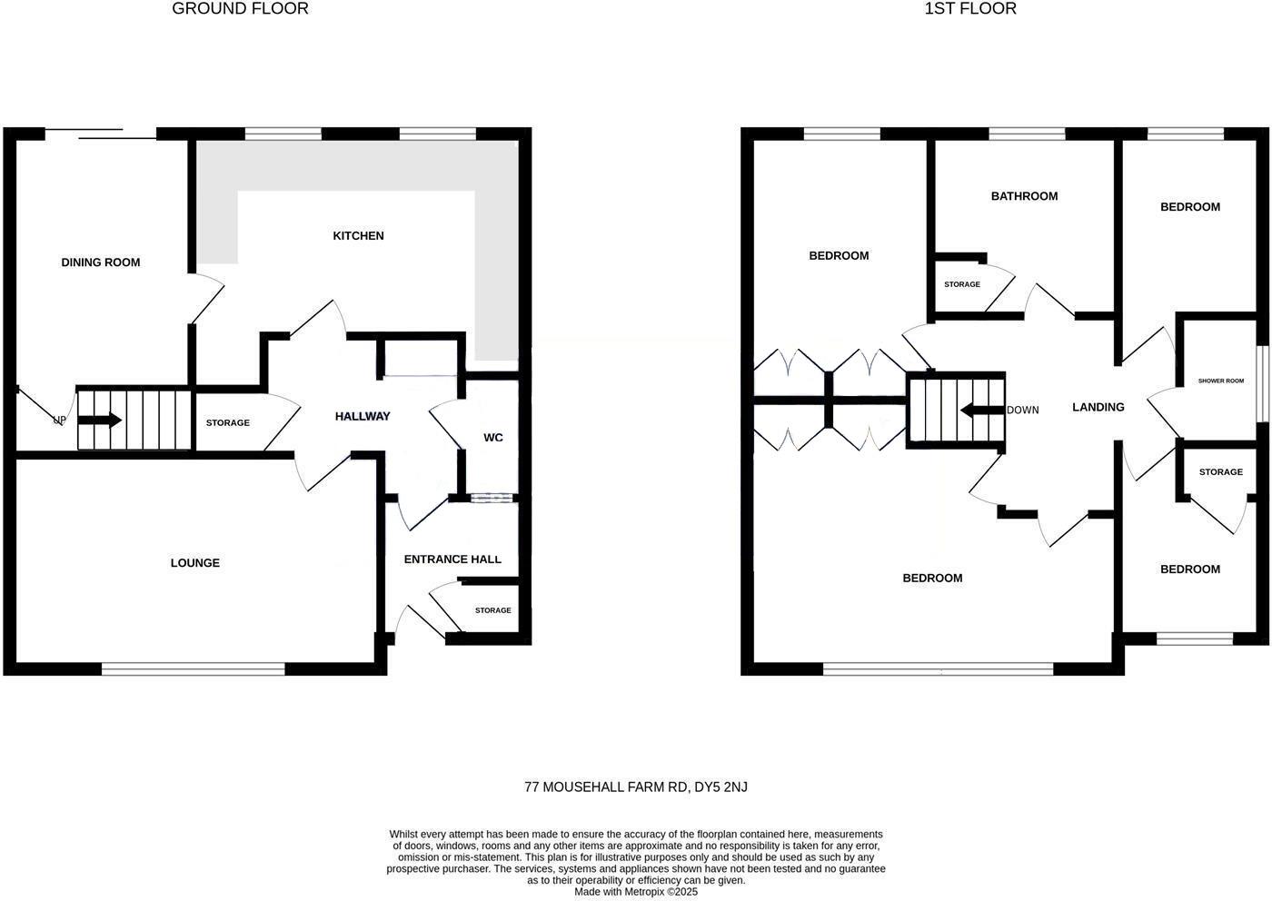 Floorplans For Mousehall Farm Road, Brierley Hill