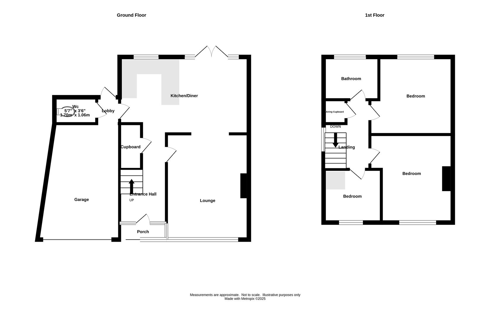 Floorplans For Lansdowne Road, Hayley Green, Halesowen