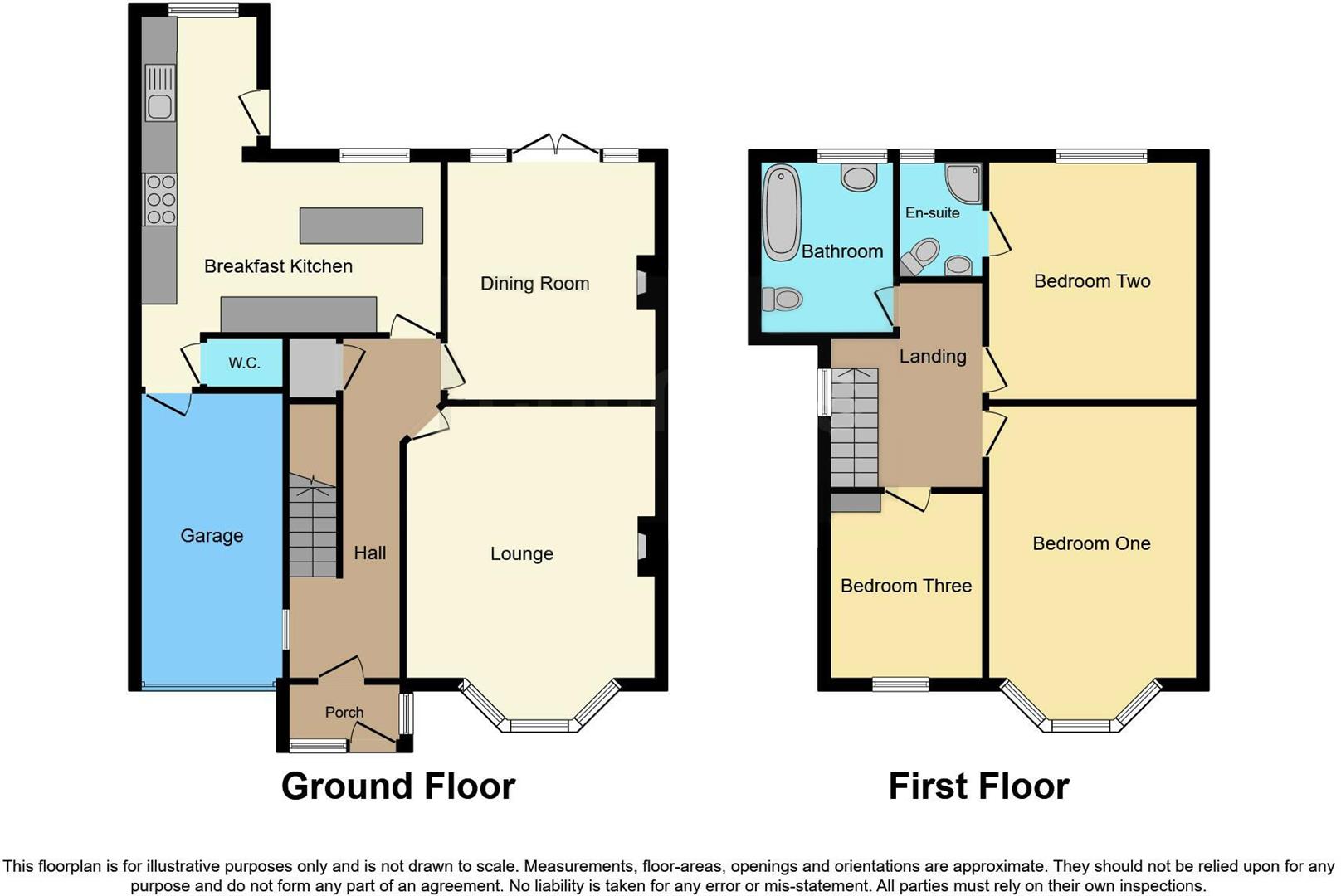 Floorplans For Highfield Crescent, Rowley Regis