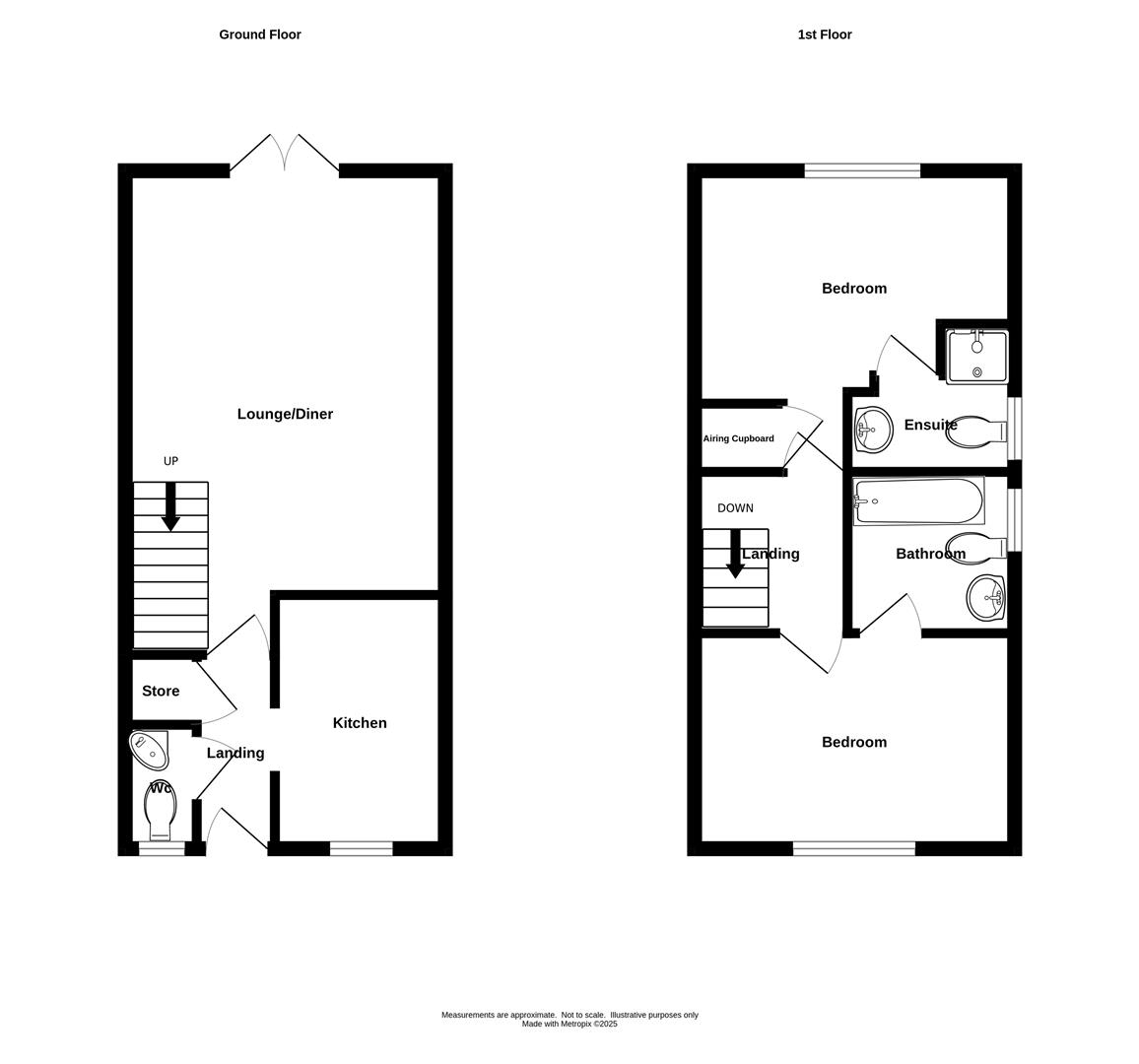 Floorplans For Kererwin Close, Cradley Heath