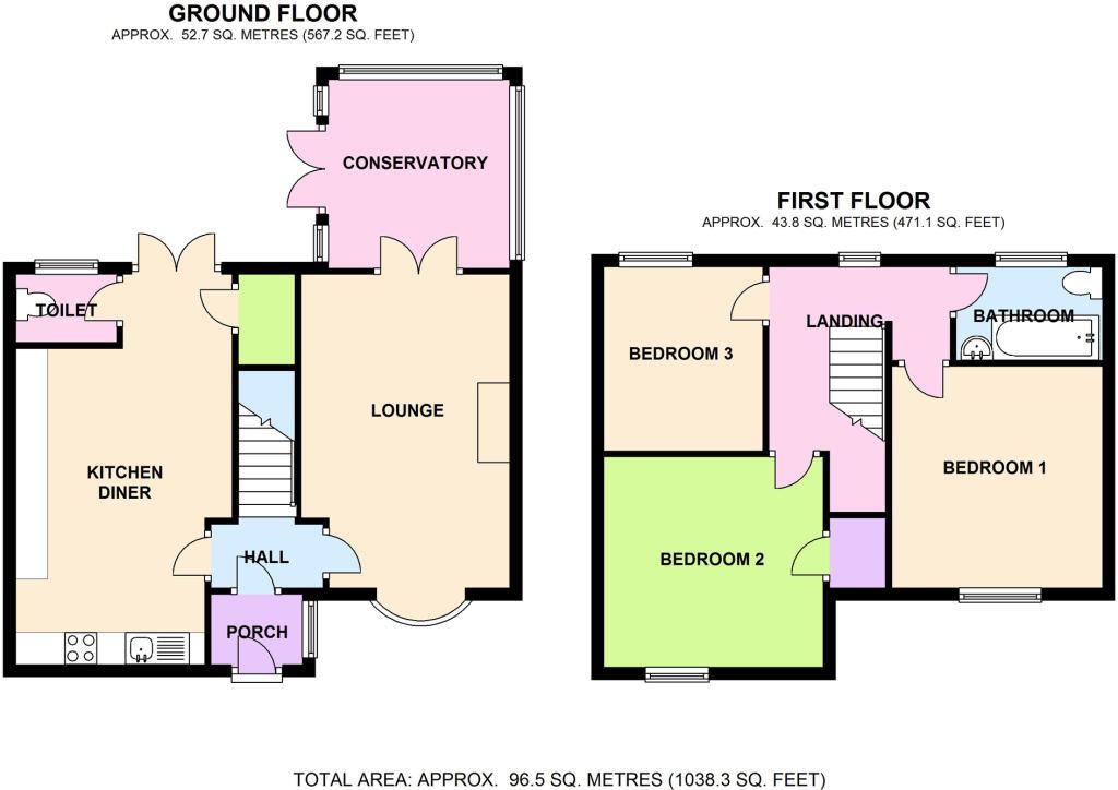 Floorplans For Pickrell Road, Bilston