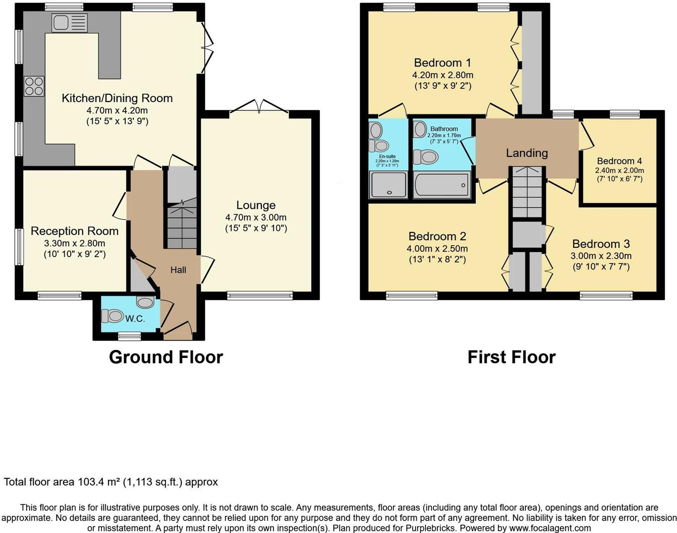 Floorplans For Tinsley Avenue, Cradley Heath