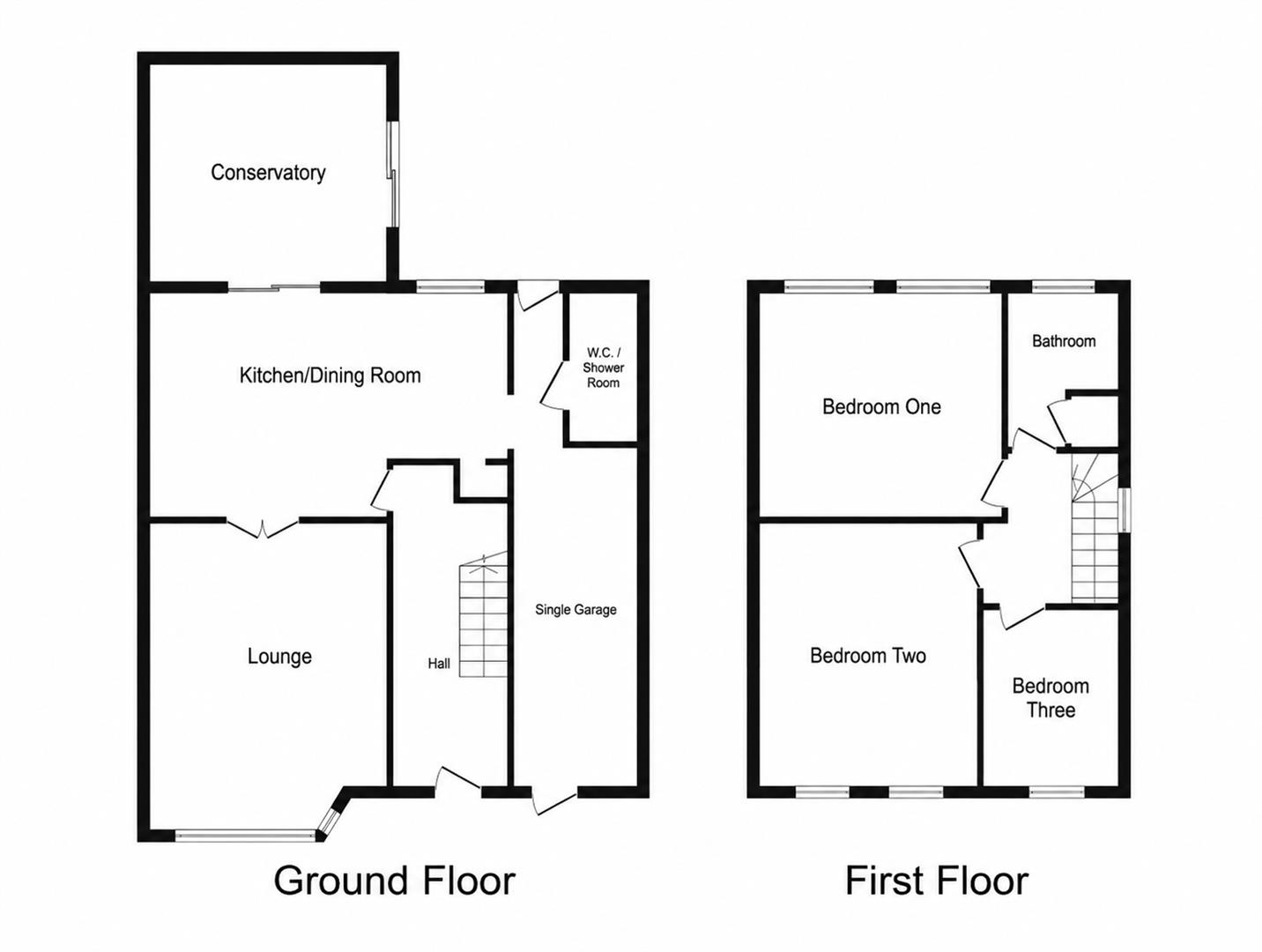Floorplans For Throne Road, Rowley Regis