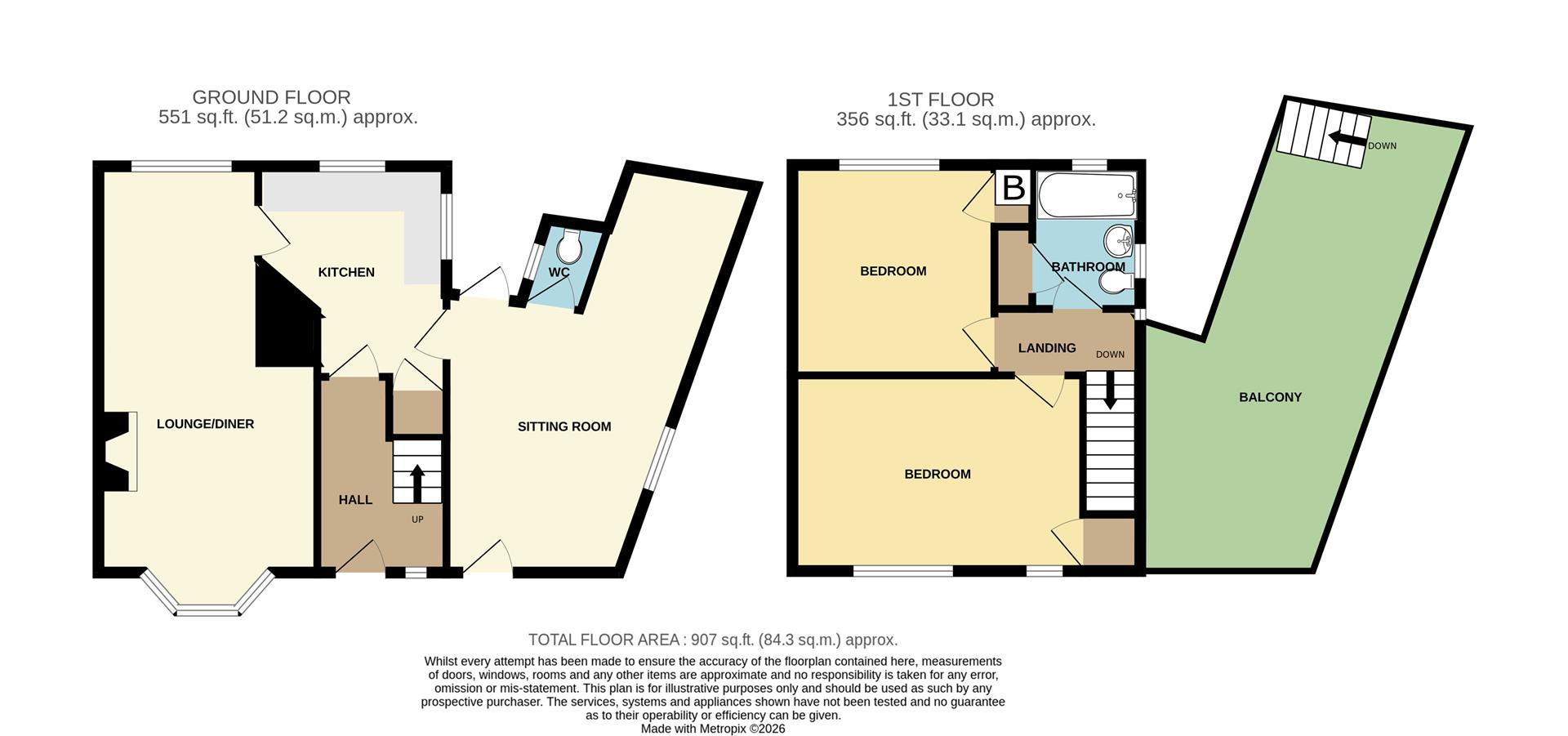 Floorplans For Clent View, Yew Tree Road, Halesowen
