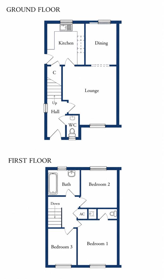 Floorplans For Wesley Close, Cradley Heath