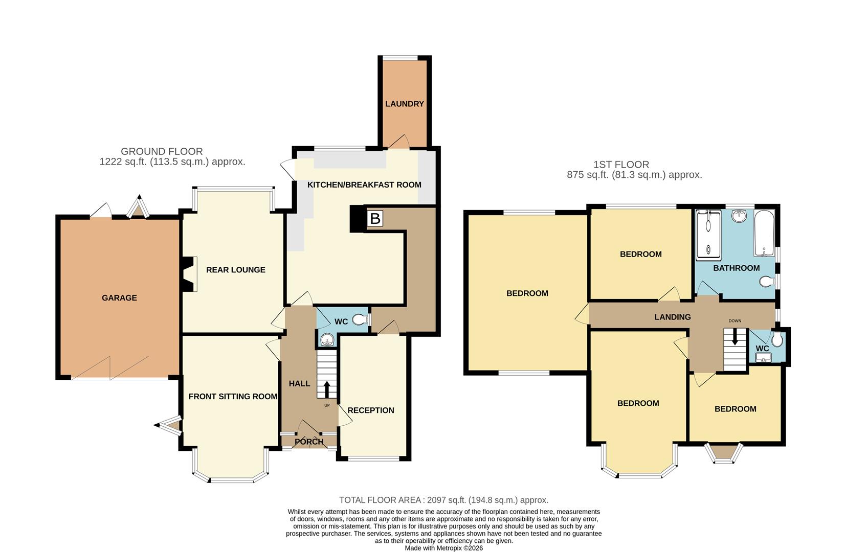 Floorplans For Fitz Roy Avenue, Birmingham